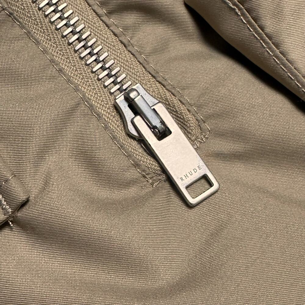 Rhude Pre-Fall 2022 Cargo Pants Khaki Beige Nylon Drawstring Utility Jogger Sz M - Picture 7 of 11